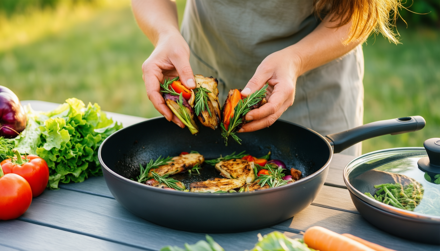 23 piece cookware set — illustrative AI-generated lifestyle image