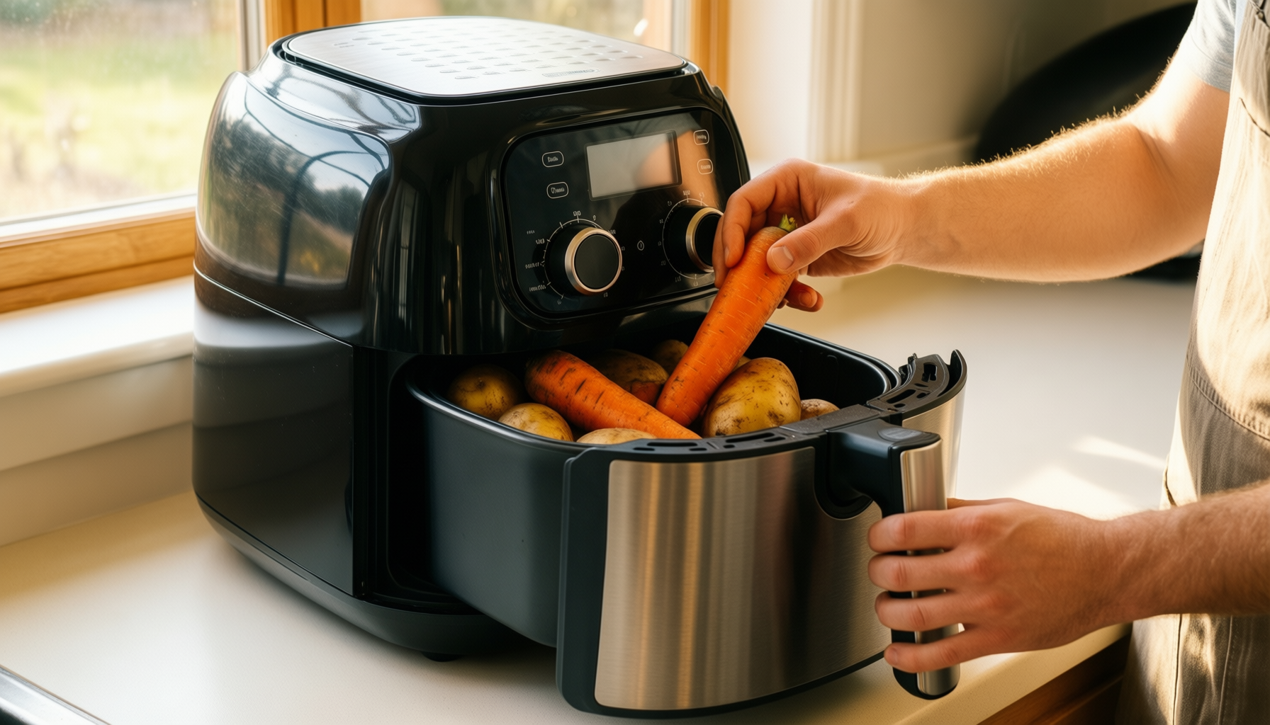30l air fryer oven with rotisserie — illustrative AI-generated lifestyle image