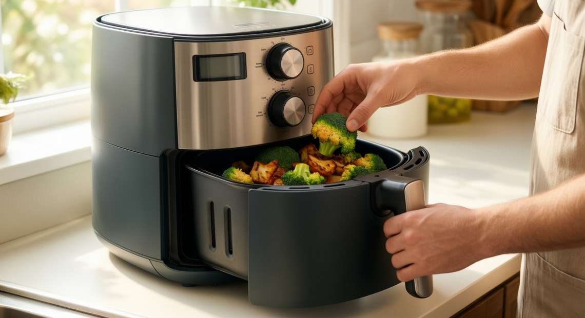 aigostar air fryer review — illustrative AI-generated lifestyle image