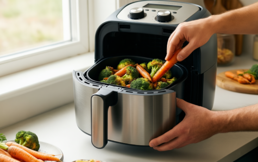 amazon basics 6 litre air fryer — illustrative AI-generated lifestyle image