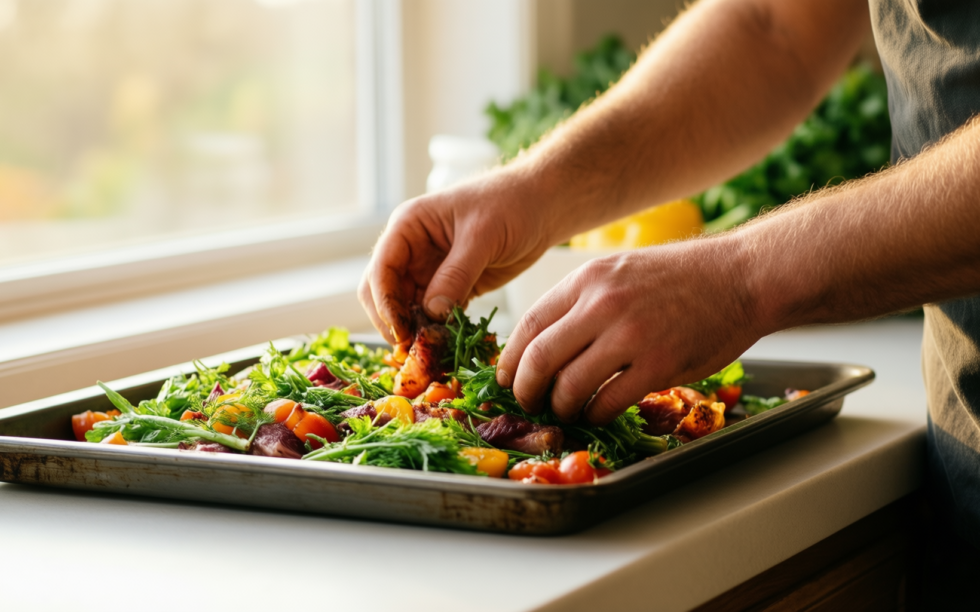 baking tray set review — illustrative AI-generated lifestyle image