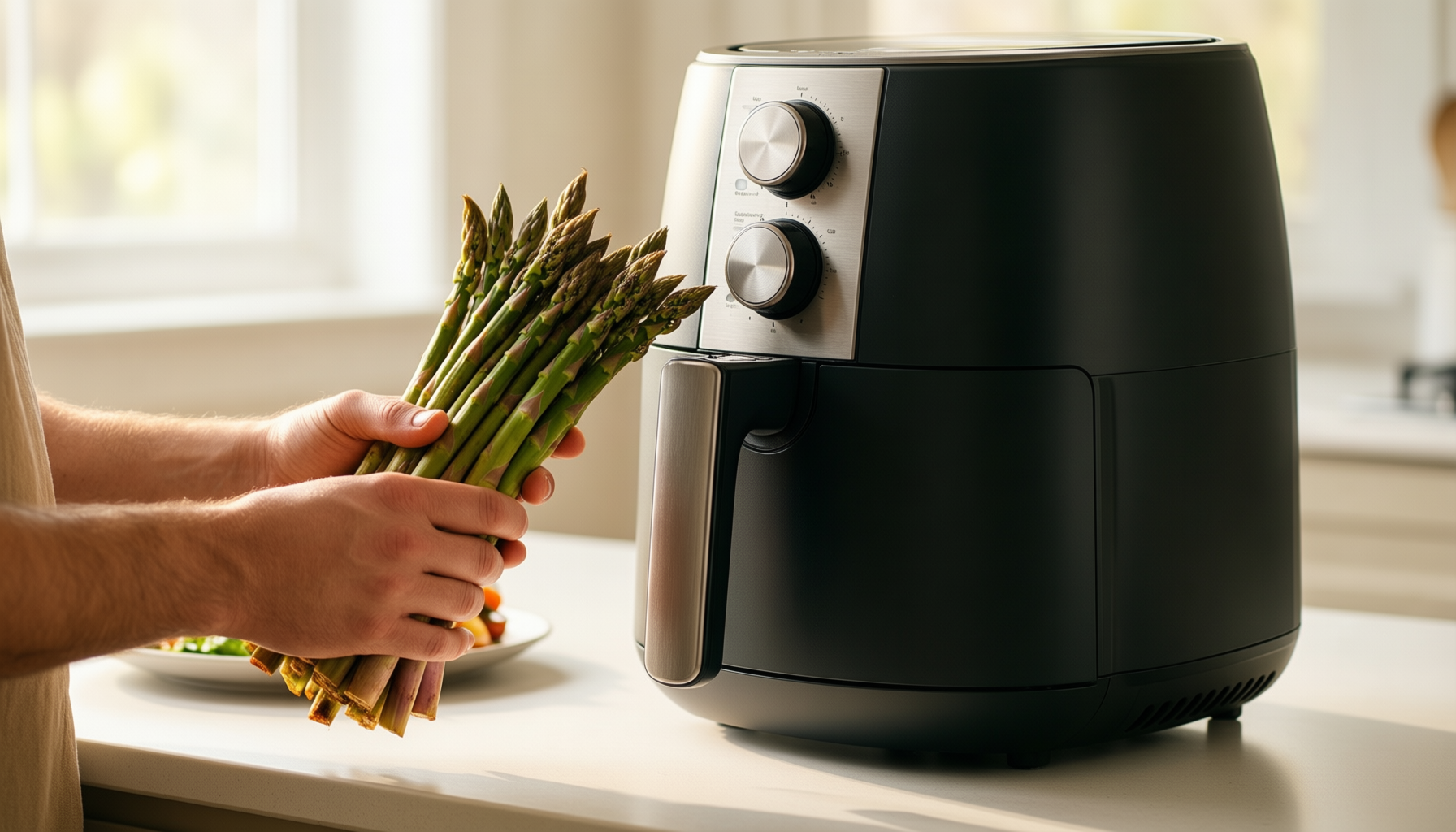 best air fryer with window — illustrative AI-generated lifestyle image