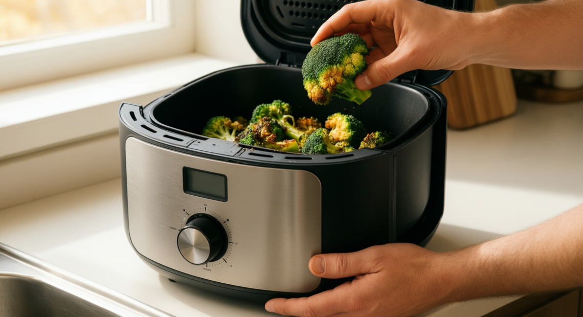 best large air fryer for family — illustrative AI-generated lifestyle image