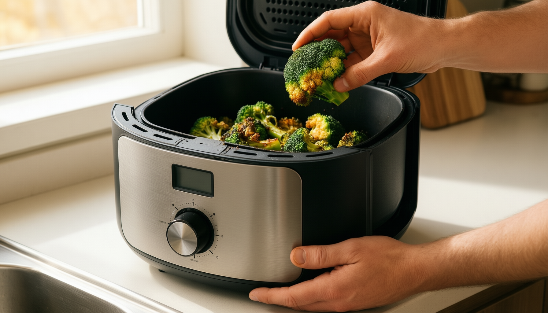 best large air fryer for family — illustrative AI-generated lifestyle image