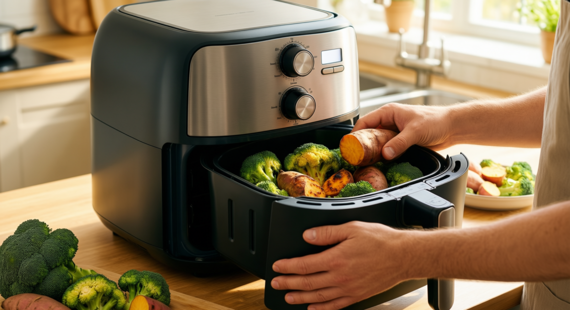 best large air fryer oven — illustrative AI-generated lifestyle image