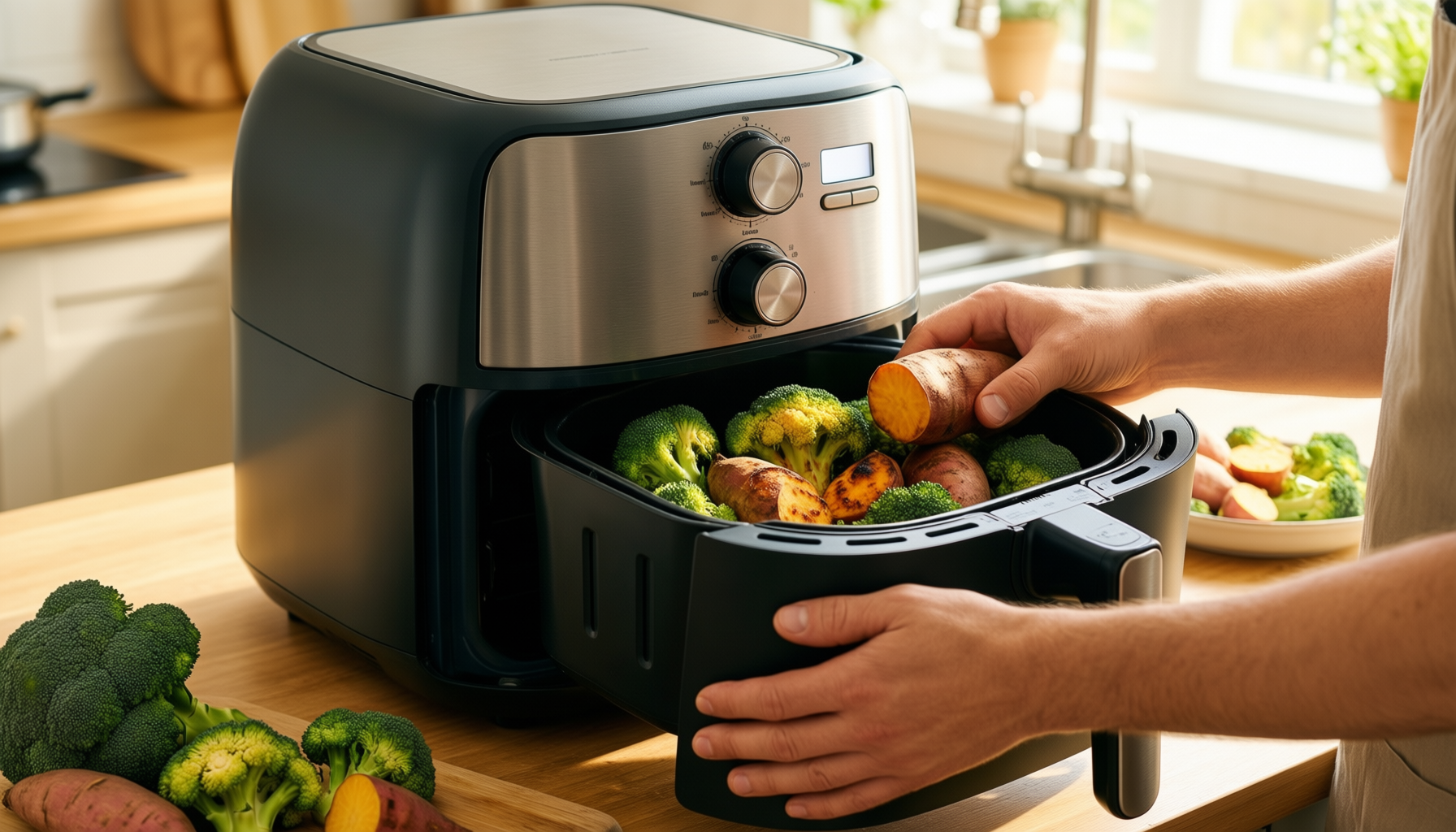 best large air fryer oven — illustrative AI-generated lifestyle image
