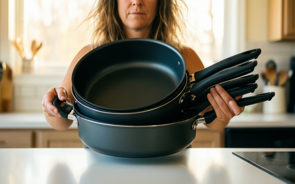 best non stick cookware set 30 piece — illustrative AI-generated lifestyle image