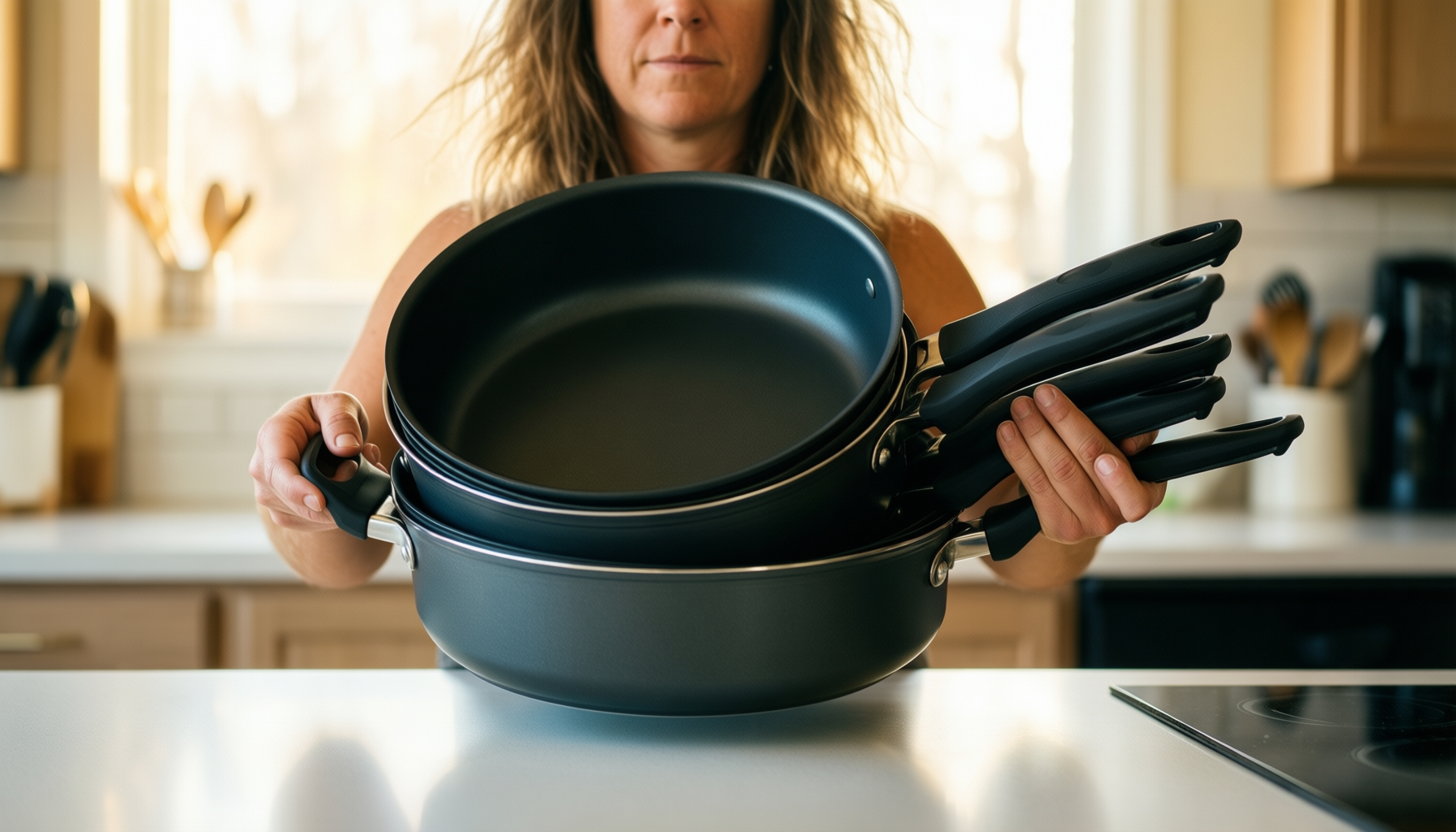 best non stick cookware set 30 piece — illustrative AI-generated lifestyle image