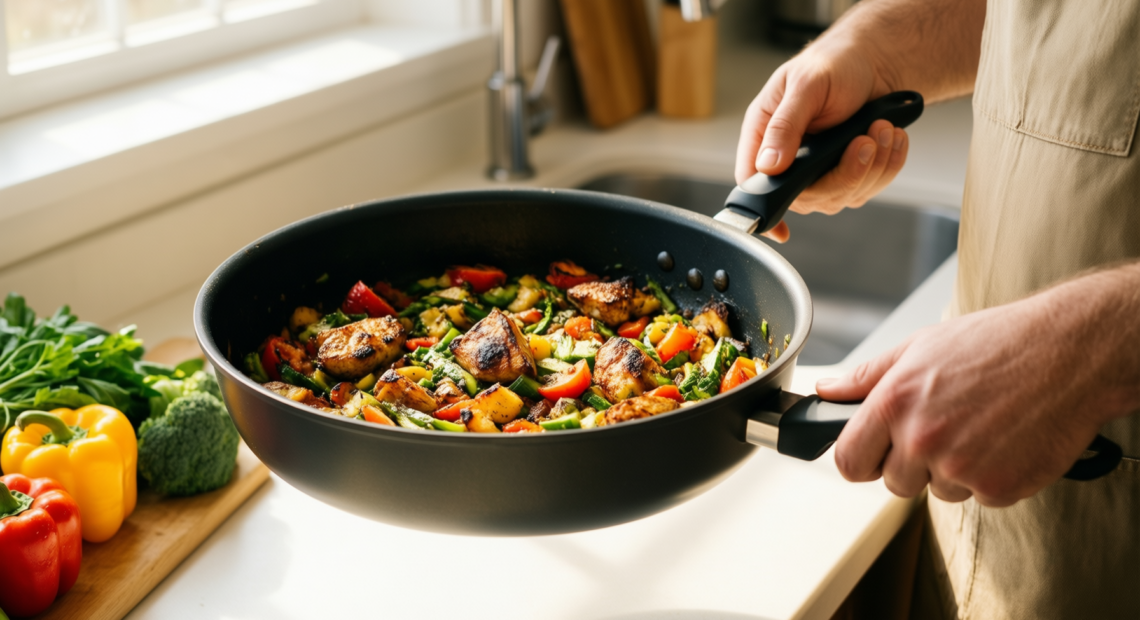 best nonstick cookware set 2 — illustrative AI-generated lifestyle image