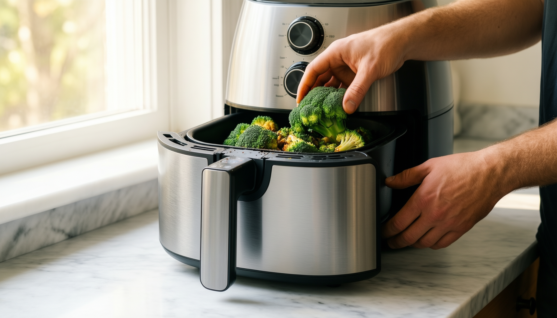 bosch air fryer xxl double stack — illustrative AI-generated lifestyle image