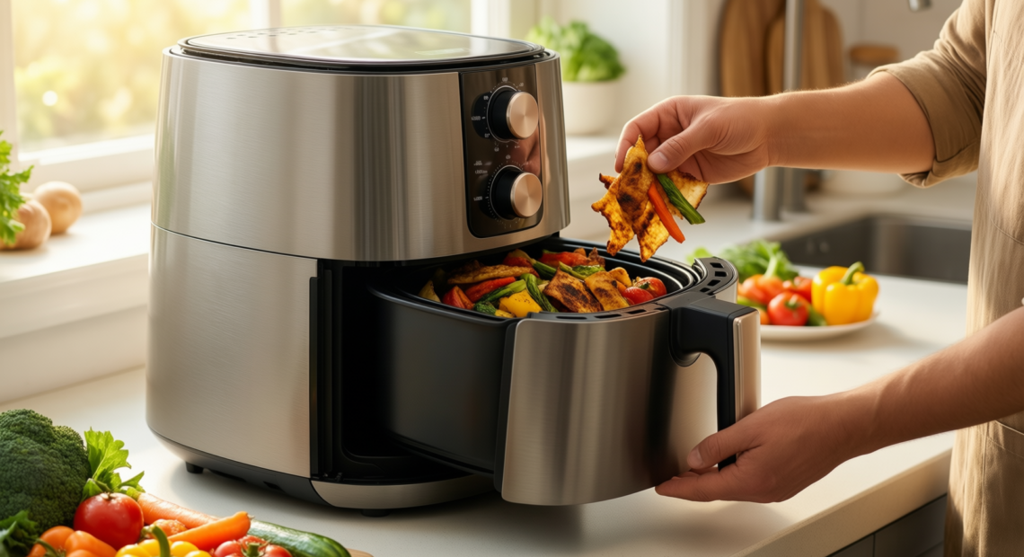 breville halo air fryer review — illustrative AI-generated lifestyle image