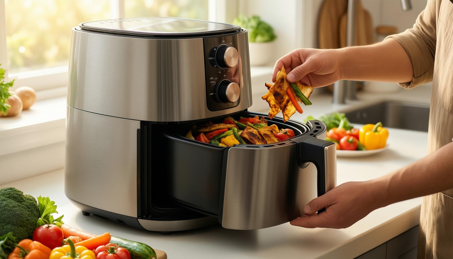 breville halo air fryer review — illustrative AI-generated lifestyle image