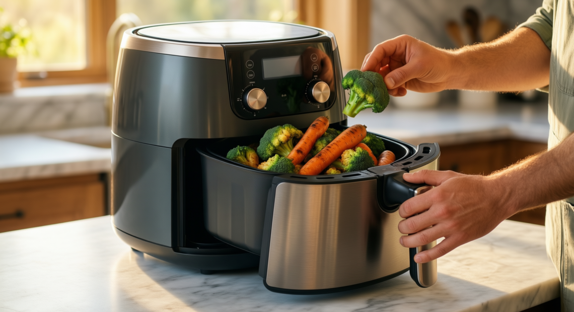 breville halo flexi air fryer review — illustrative AI-generated lifestyle image