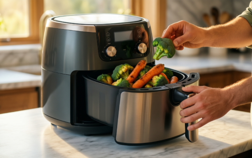breville halo flexi air fryer review — illustrative AI-generated lifestyle image