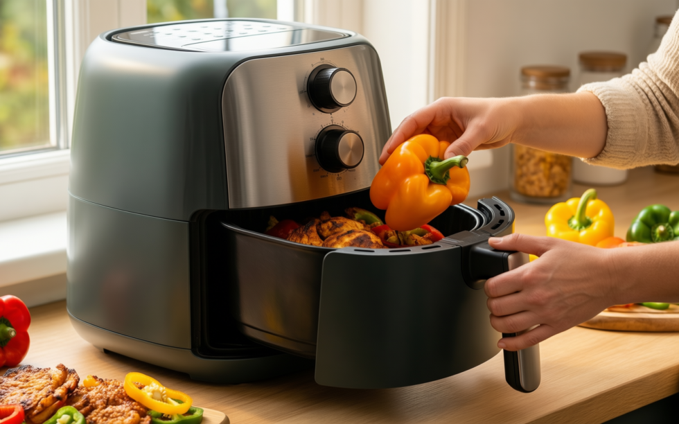bridge pro wifi air fryer oven 30l — illustrative AI-generated lifestyle image