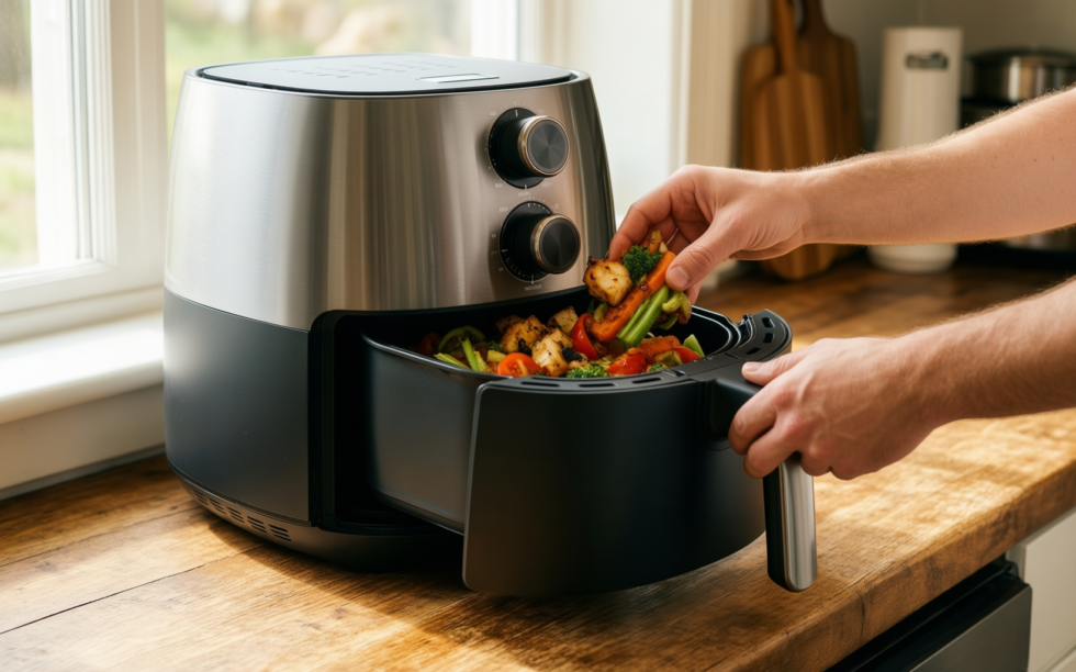 chefman 5 in 1 air fryer oven uk — illustrative AI-generated lifestyle image