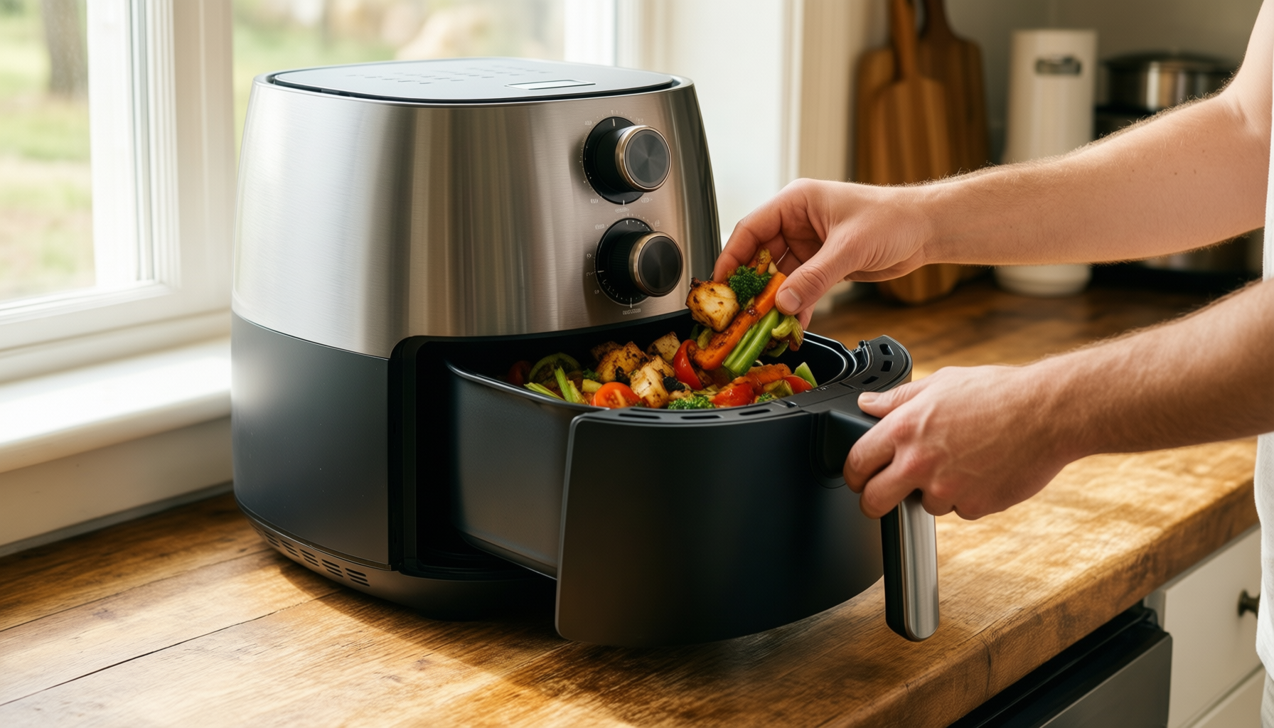 chefman 5 in 1 air fryer oven uk — illustrative AI-generated lifestyle image