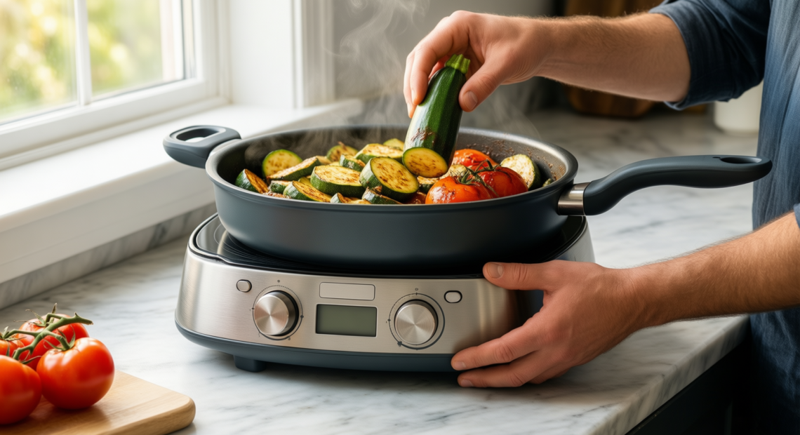 circulon saucepan set review — illustrative AI-generated lifestyle image