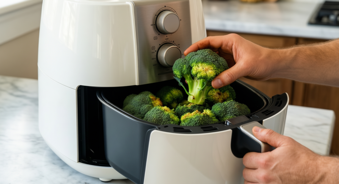cosori 10l air fryer uk — illustrative AI-generated lifestyle image