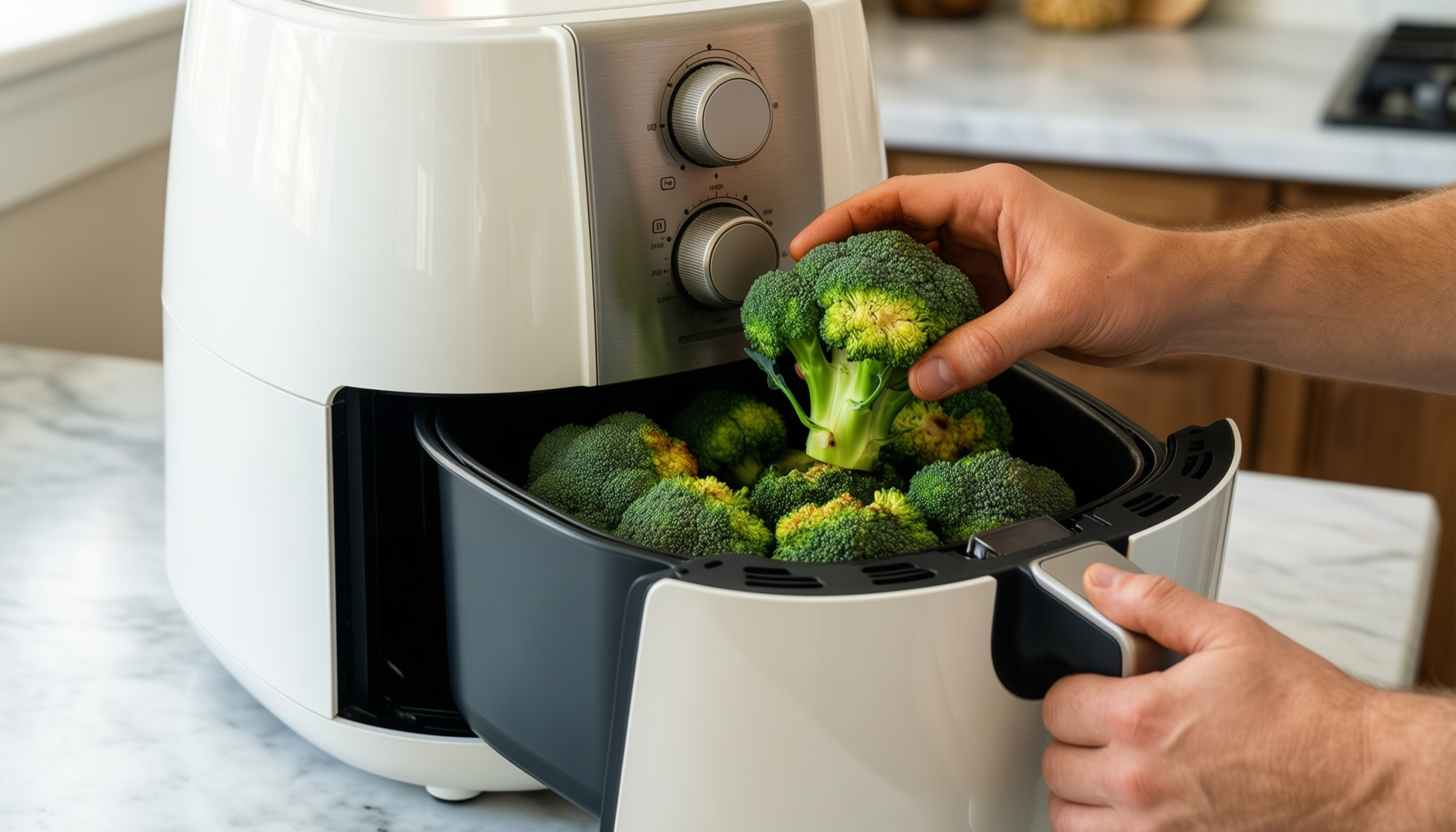 cosori 10l air fryer uk — illustrative AI-generated lifestyle image