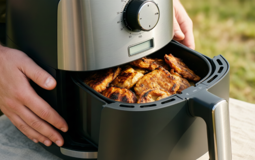 cosori 2l air fryer portable — illustrative AI-generated lifestyle image