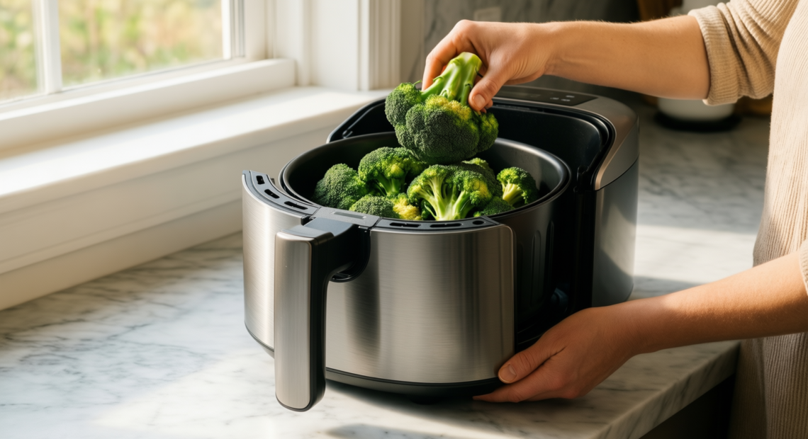 cosori air fryer 5 5l uk — illustrative AI-generated lifestyle image