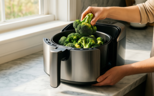 cosori air fryer 5 5l uk — illustrative AI-generated lifestyle image