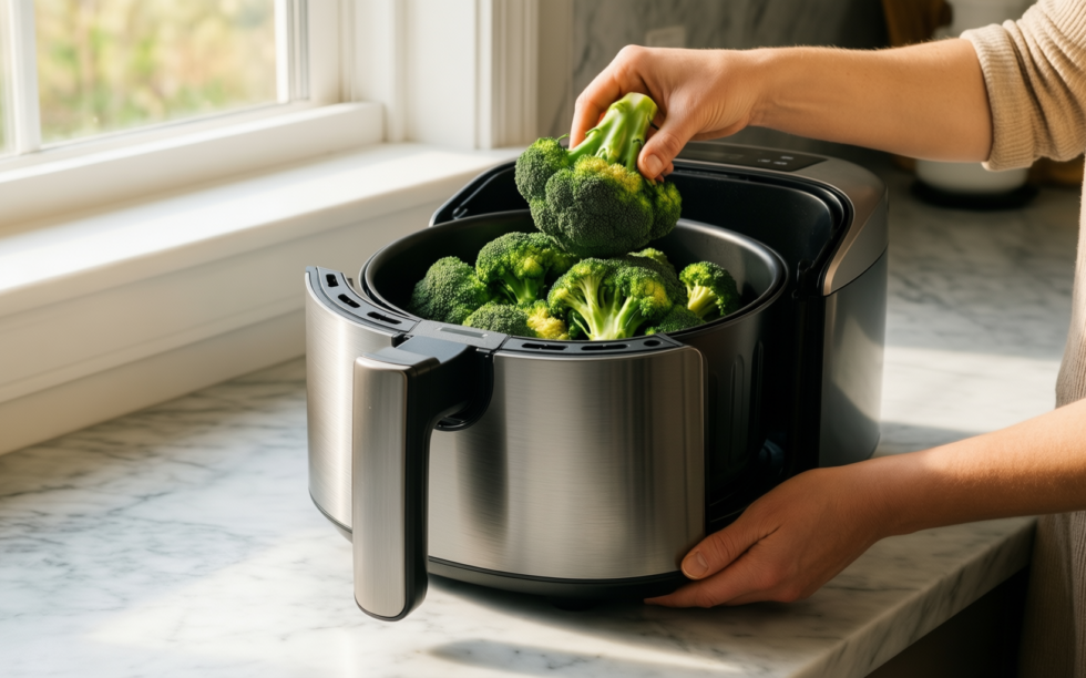 cosori air fryer 5 5l uk — illustrative AI-generated lifestyle image