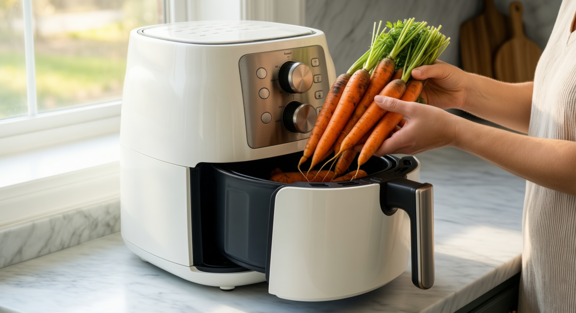 cuisinart xxl air fryer with 2 drawers — illustrative AI-generated lifestyle image