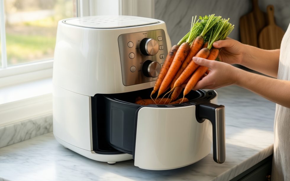 cuisinart xxl air fryer with 2 drawers — illustrative AI-generated lifestyle image