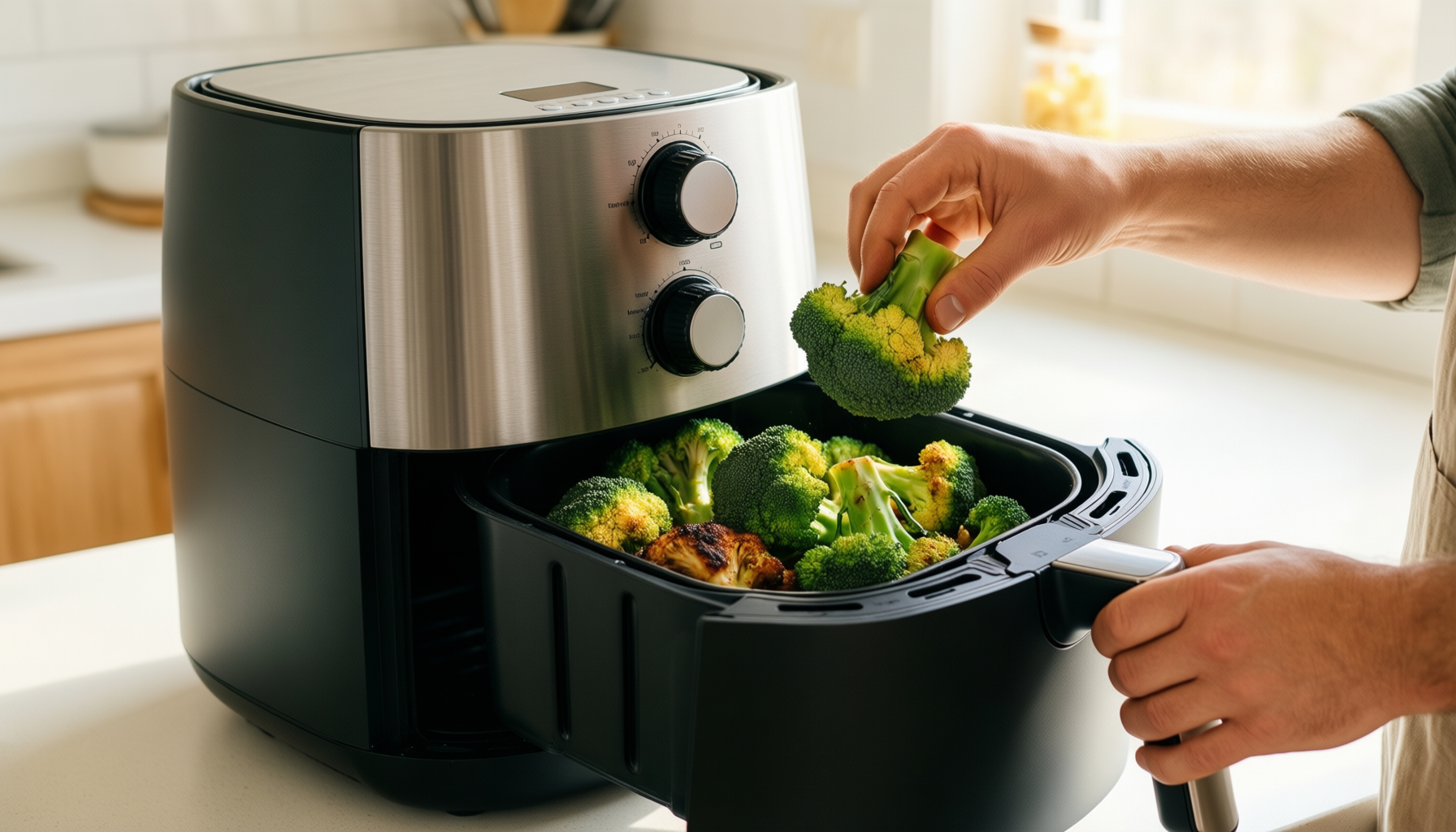 dreo air fryer review — illustrative AI-generated lifestyle image