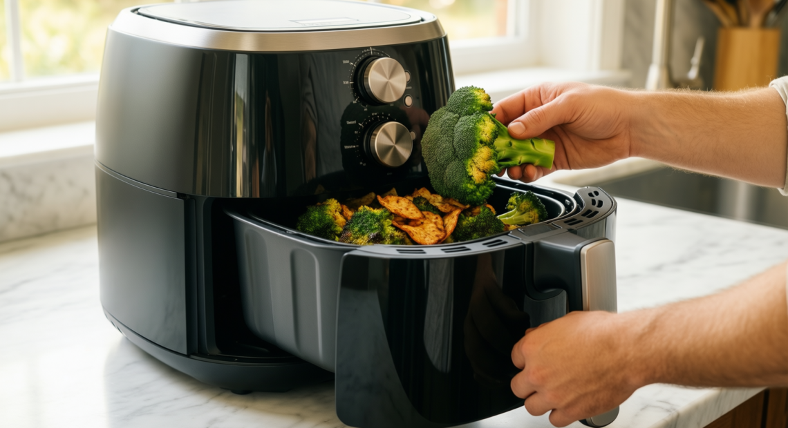 dual zone air fryer 2 — illustrative AI-generated lifestyle image