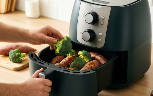 duronic xxl air fryer af34 we review — illustrative AI-generated lifestyle image