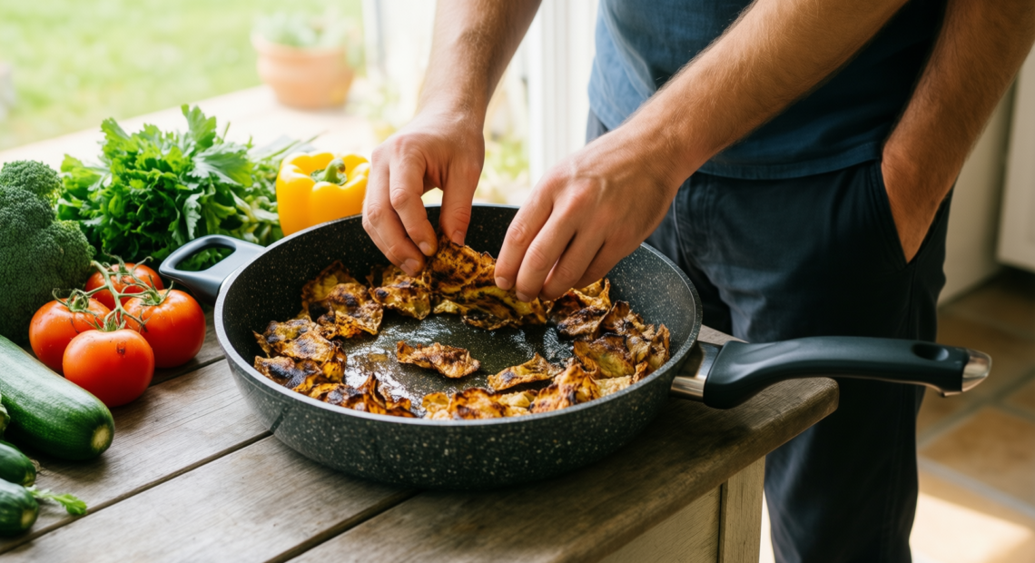 granite non stick cookware set — illustrative AI-generated lifestyle image