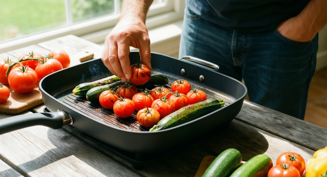 griddle pan review — illustrative AI-generated lifestyle image