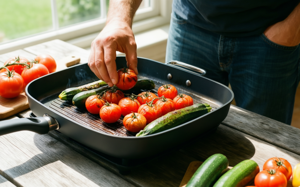 griddle pan review — illustrative AI-generated lifestyle image