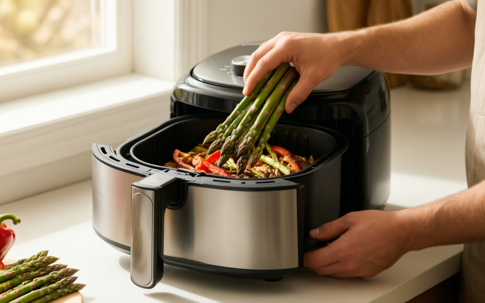 instant vortex odourerase air fryer — illustrative AI-generated lifestyle image