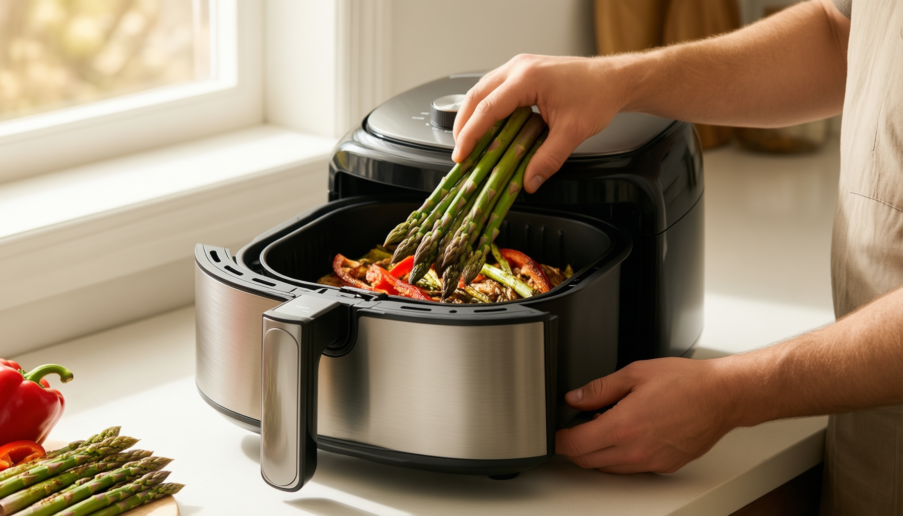 instant vortex odourerase air fryer — illustrative AI-generated lifestyle image