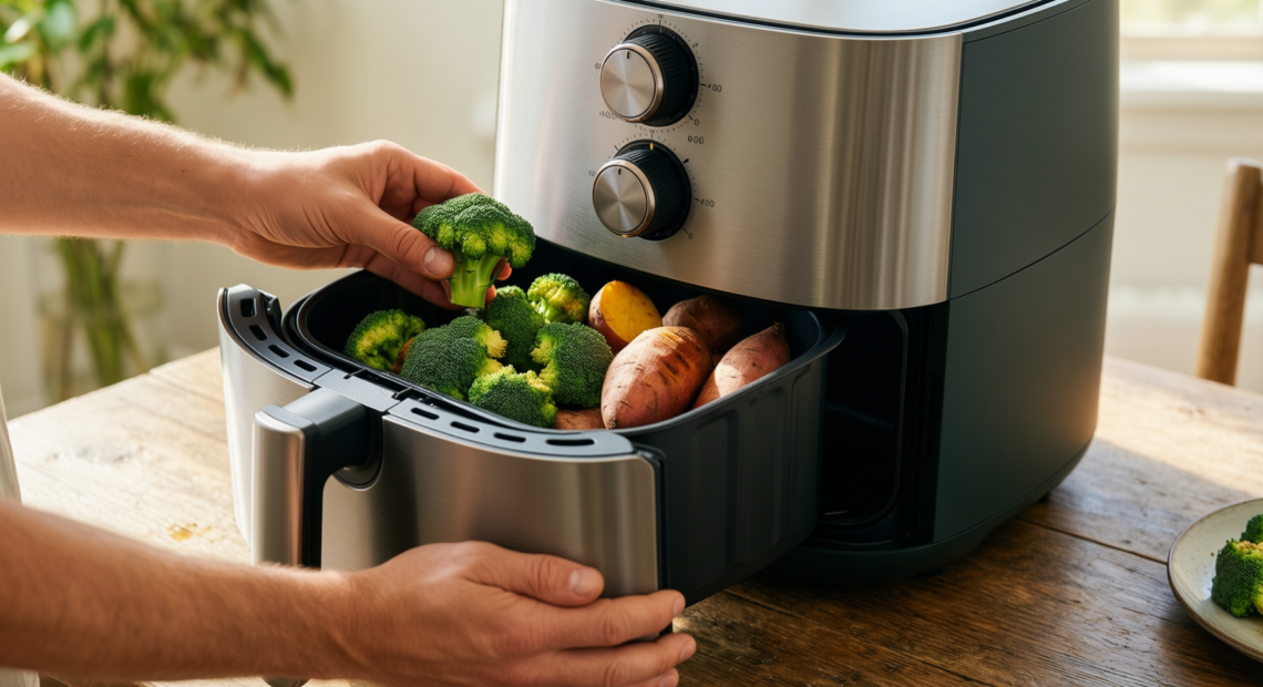 instant vortex plus dual air fryer uk — illustrative AI-generated lifestyle image