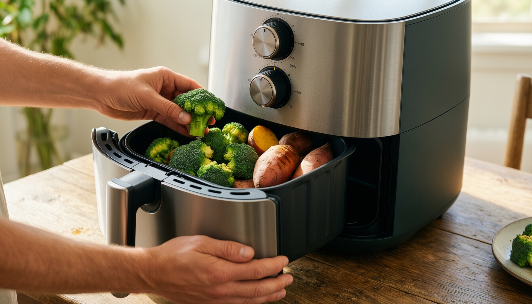 instant vortex plus dual air fryer uk — illustrative AI-generated lifestyle image