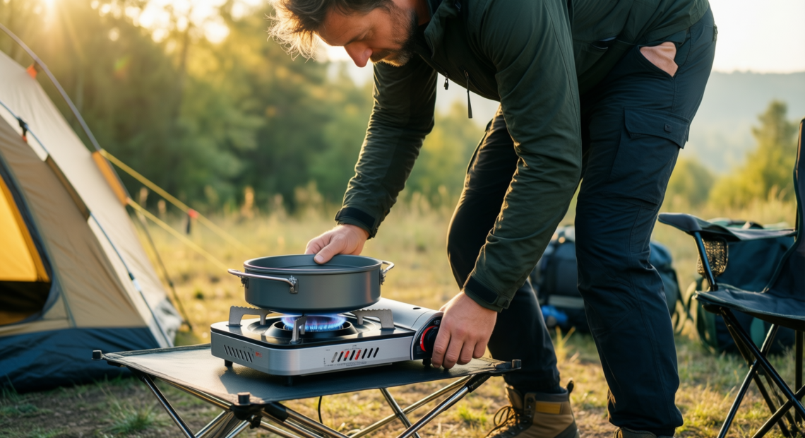 judge portable induction hob review — illustrative AI-generated lifestyle image
