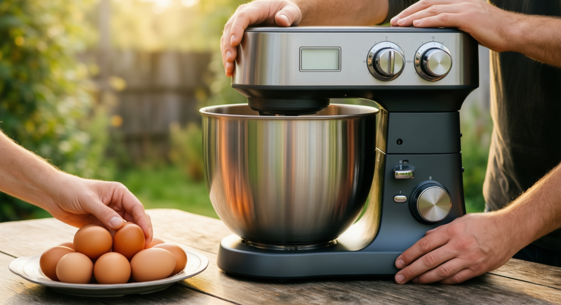kenwood kmix stand mixer review — illustrative AI-generated lifestyle image