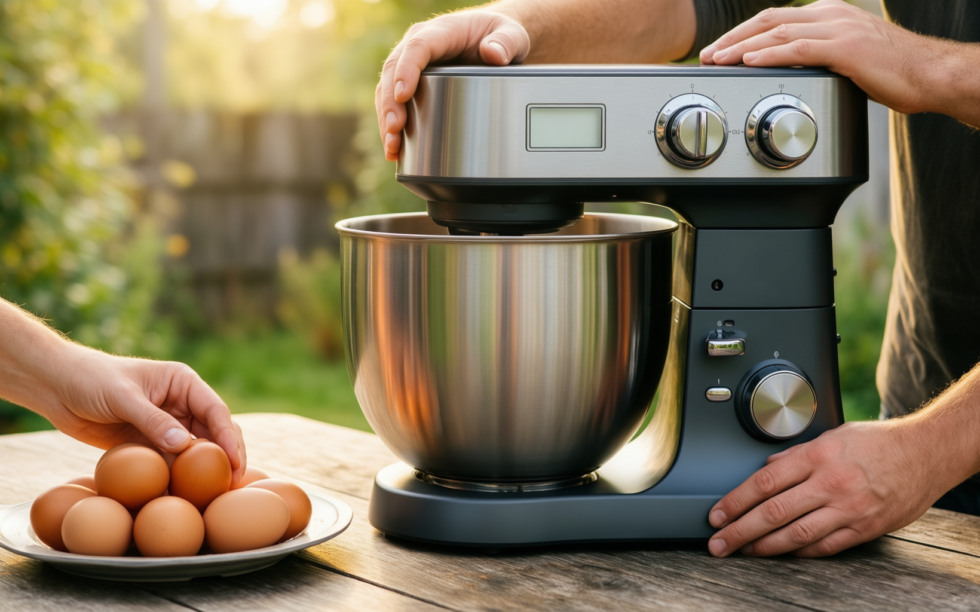 kenwood kmix stand mixer review — illustrative AI-generated lifestyle image