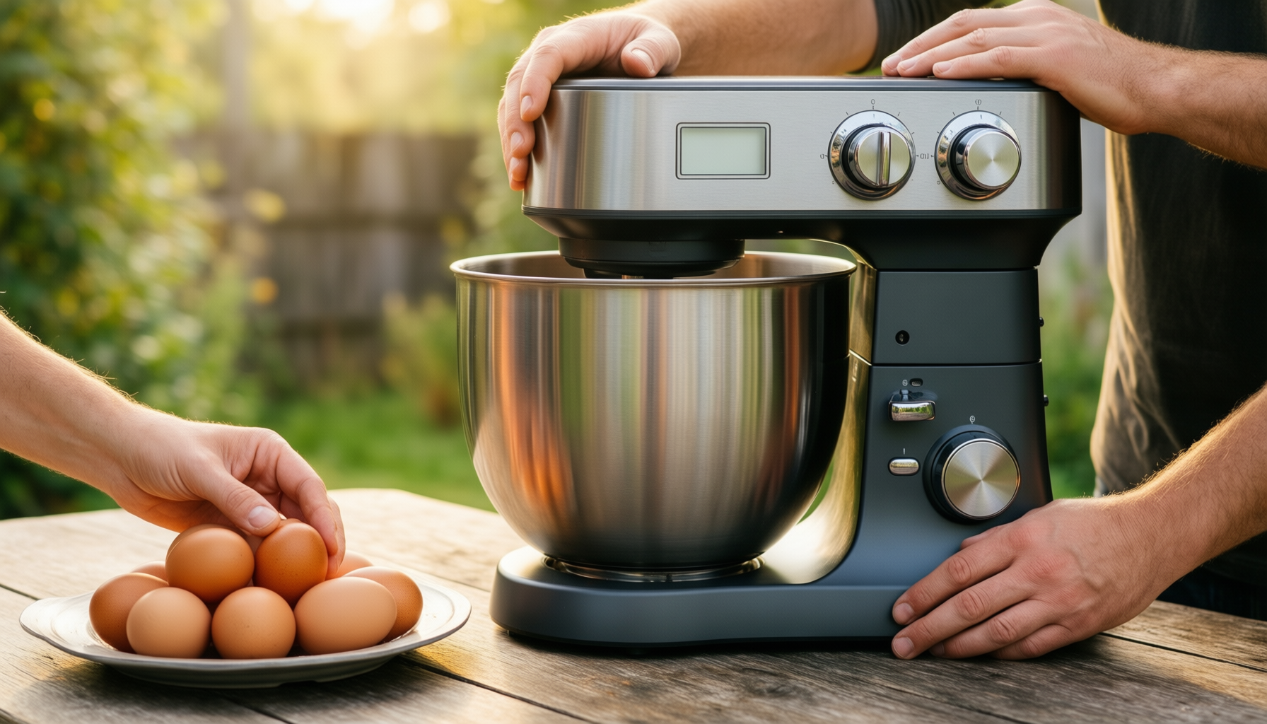 kenwood kmix stand mixer review — illustrative AI-generated lifestyle image