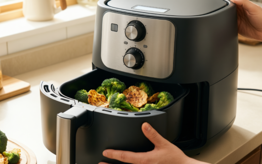 midea compact 2l air fryer uk — illustrative AI-generated lifestyle image