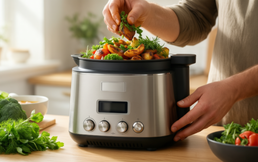 morphy richards soup maker review — illustrative AI-generated lifestyle image