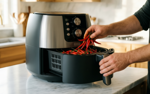 netta 9l dual basket air fryer — illustrative AI-generated lifestyle image