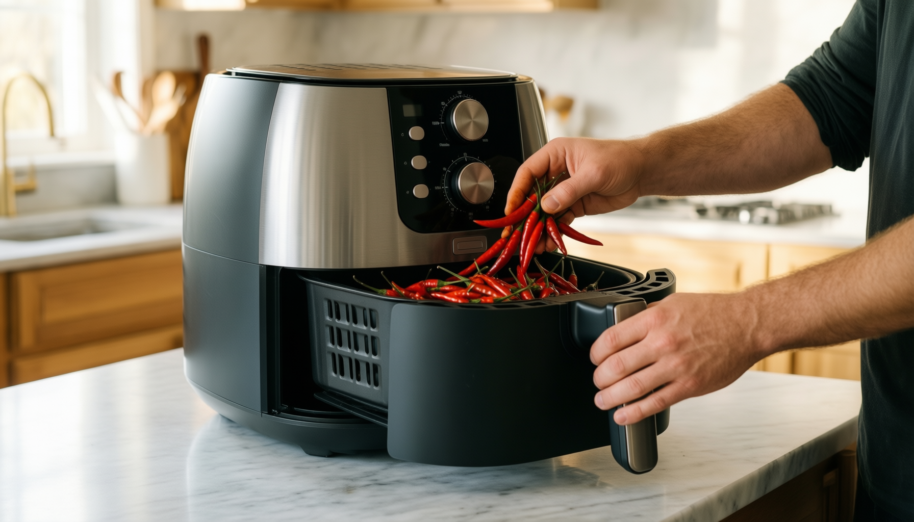 netta 9l dual basket air fryer — illustrative AI-generated lifestyle image