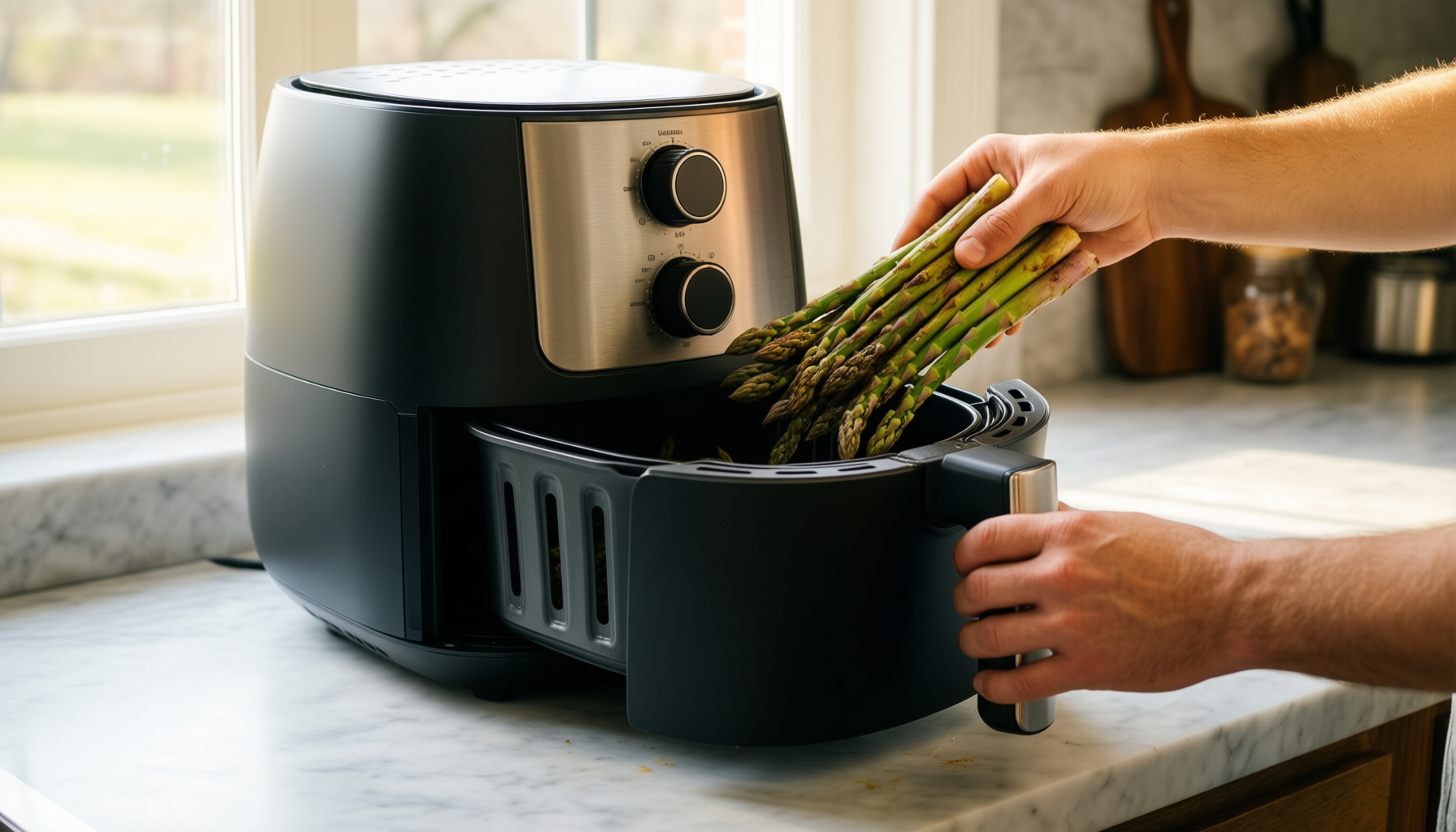 ninja af100uk air fryer review — illustrative AI-generated lifestyle image