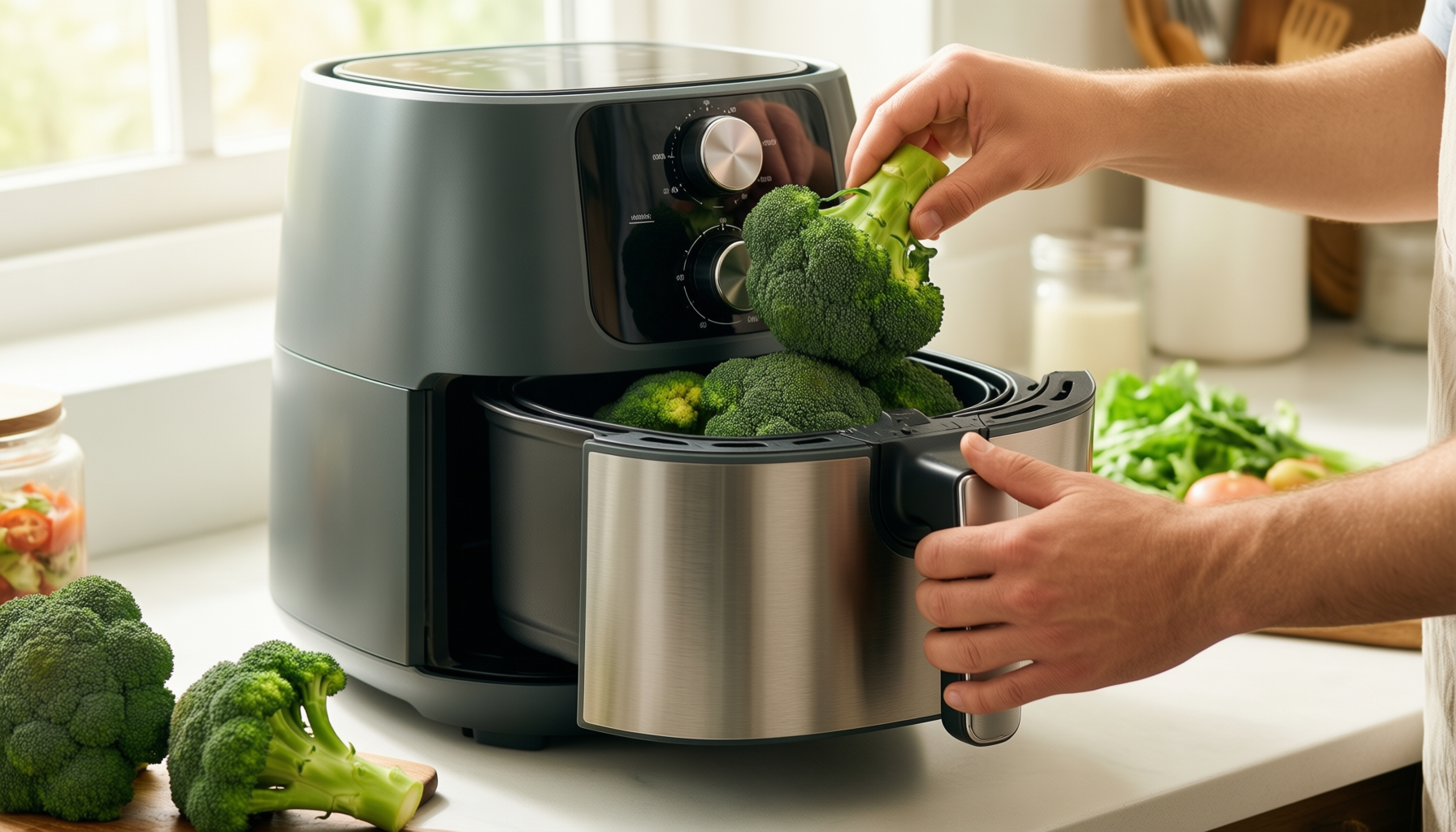 ninja air fryer max af180de review — illustrative AI-generated lifestyle image